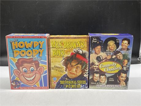 DVD BOX SETS - HOWDY DOODY (SEALED), MRS. BROWNS BOYS, COMEDY CLASSICS