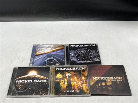 5 NICKELBACK CDS - NEAR MINT