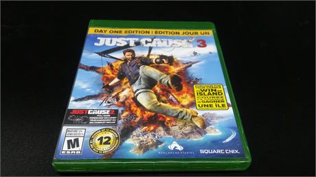 EXCELLENT CONDITION - CIB - JUST CAUSE 3 (XBOX ONE)
