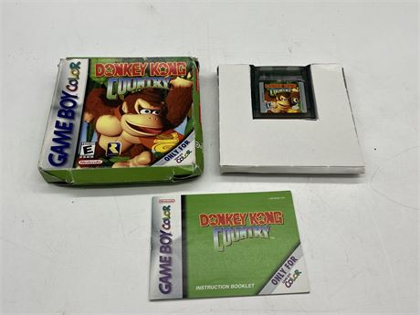 DONKEY KONG COUNTRY - GAMEBOY COLOUR W/INSTRUCTIONS & BOX