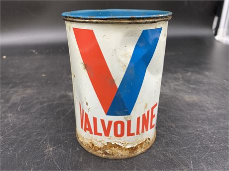 VINTAGE VALVOLINE 1LD GREASE CAN