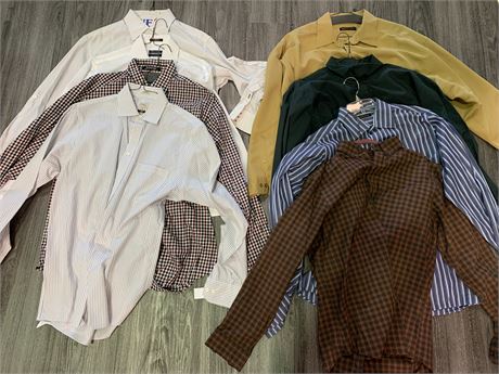 LOT OF MENS DRESS SHIRTS (assorted brands & sizes)