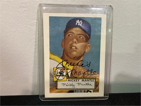 REPRINT MICKEY MANTLE ROOKIE CARD