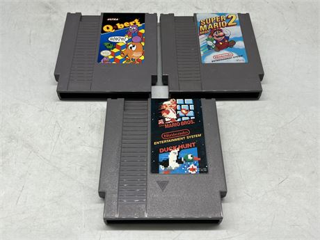 3 MISC GAMES - NES