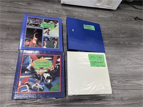 4 BINDERS OF MISC SPORTS CARDS - SEE PHOTOS