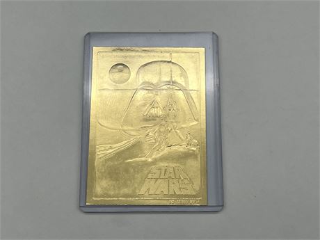 STAR WARS: LIMITED EDITION 23K GOLD CARD