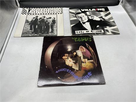 3 MISCELLANEOUS RECORDS - (VG) (SLIGHTLY SCRATCHED)