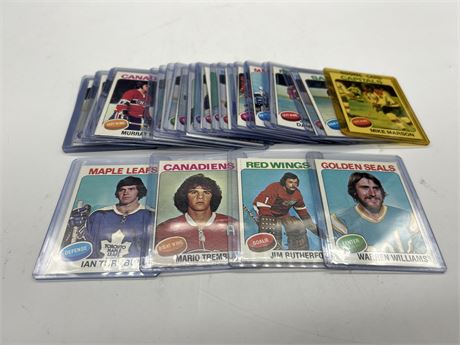 1975 TOPPS NHL CARDS - ALL IN TOPLOADERS