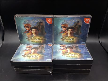 COLLECTION OF JAPANESE SHENMUE DREAMCAST GAMES - VERY GOOD CONDITION