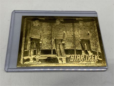 STAR TREK 23CT GOLD CARD - LIMITED EDITION #5022