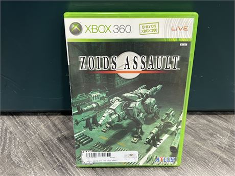 ZOIDS ASSAULT - XBOX 360 - GOOD CONDITION W/INSTRUCTIONS