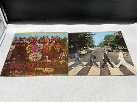 2 BEATLES RECORDS - VG (Slightly scratched)