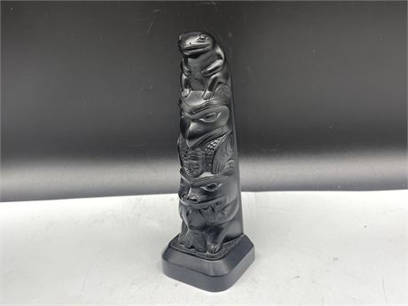 8” CARVED RESIN INDIGENOUS TOTEM BY BOMA CANADA