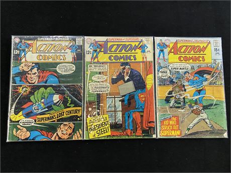 3 SUPERMAN ACTION COMICS