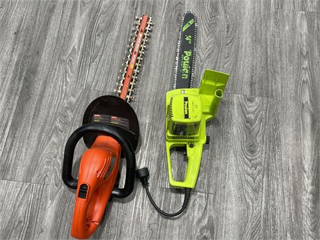 CHAINSAW & HEDGE TRIMMER - BOTH WORKING