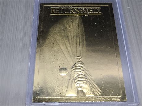 STAR WARS RETURN OF THE JEDI 23CT GOLD CARD, LIMITED EDITION #5786