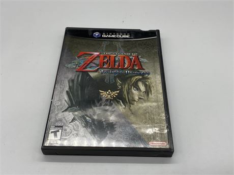 THE LEGEND OF ZELDA TWILIGHT PRINCESS - GAMECUBE - COMPLETE WITH MANUAL