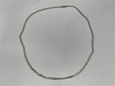 925 STERLING SILVER CHAIN, LIGHT WEIGHT — 17”