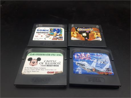 COLLECTION OF JAPANESE GAME GEAR GAMES
