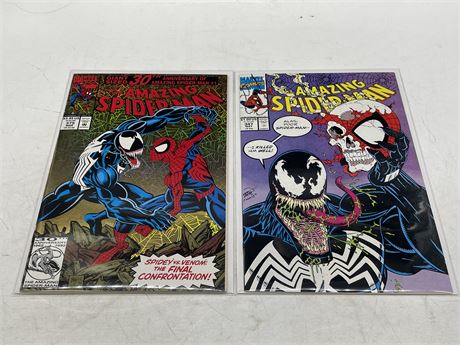 2 THE AMAZING SPIDER-MAN COMICS #347 & 375