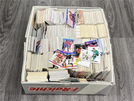 BOX OF MISC NHL CARDS (80s - 2021)