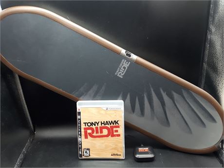 TONY HAWK RIDE WITH SKATEBOARD - VERY GOOD CONDITION - PS3