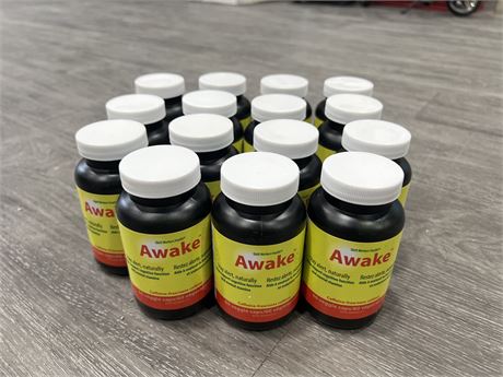 15 NEW SHIFT WORKERS HEALTH AWAKE CAFFEINE-FREE TABLETS (60 TABLETS / BOTTLE)