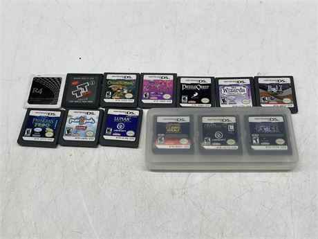 LOT OF 13 LOOSE DS CARTRIDGES