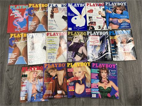 (16) 1980s PLAYBOY MAGS