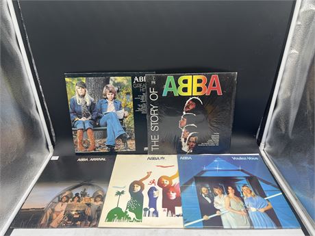 5 ABBA RECORDS - EXCELLENT (E)