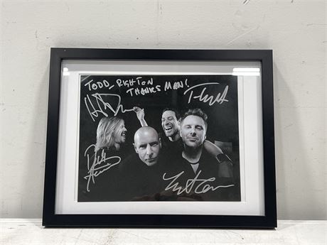 THE “HEADSTONES” BAND SIGNED PHOTO 14”x11”
