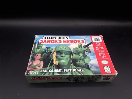 ARMY MEN SARGE'S HEROES - VERY GOOD CONDITION - N64
