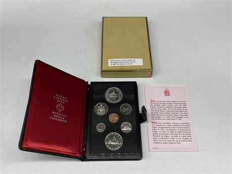 1975 DOUBLE STRUCK PROOF SET W/ BOTH A SILVER $1 COIN & THE NICKEL $1 COIN