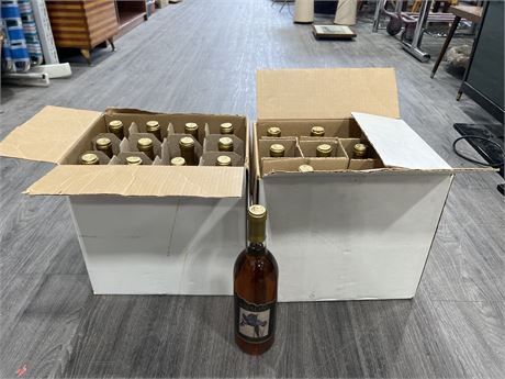 19 SEALED VINTAGE BOTTLES OF RIESLING WINE 750ML FROM AN ESTATE