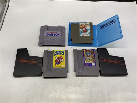 3 NES GAMES & SUPER GAMEBOY