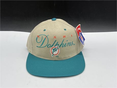 NEW OLD STOCK MIAMI DOLPHINS STRAP BACK HAT