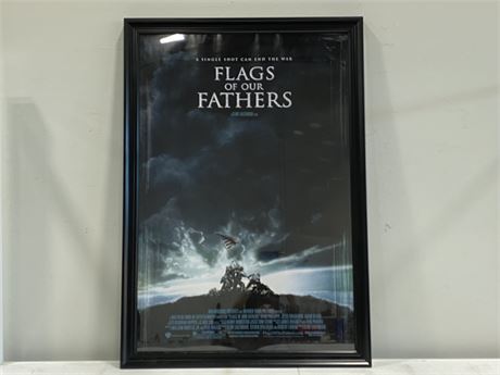 FLAGS OF OUR FATHER FRAMED MOVIE POSTER (30”X43”)