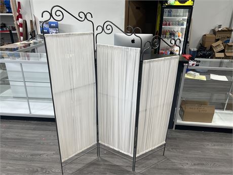 WROUGHT IRON ROOM DIVIDER - 63”x45”