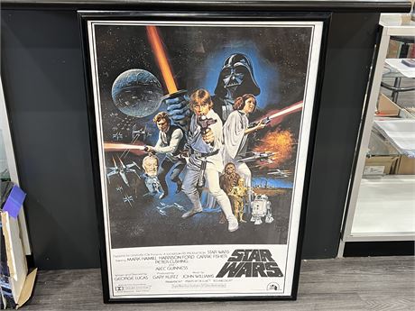 1993 STAR-WARS ONE SHEET STYLE “C” POSTER IN FRAME - 27”x40”