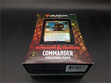 SEALED - MAGIC THE GATHERING D & D COMMANDER DRACONIC BOX