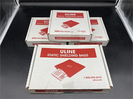 4 BOXES OF NEW STATIC SHIELDING BAGS