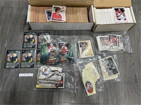 500+ MISC. SPORTS CARDS - MOSTLY HOCKEY