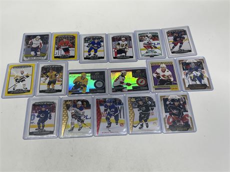 17 NHL ROOKIE CARDS