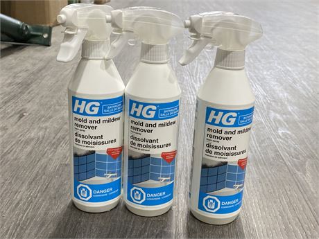 3 NEW HG MOLD & MILDEW REMOVER