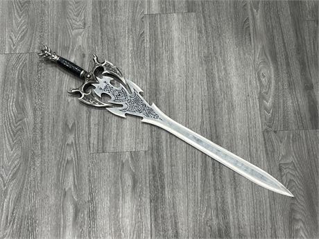STAINLESS STEEL DECORATIVE SWORD (36” long)