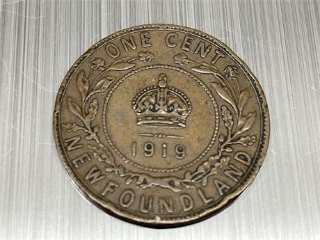 1 CANADIAN 1 CENT LARGE 1919