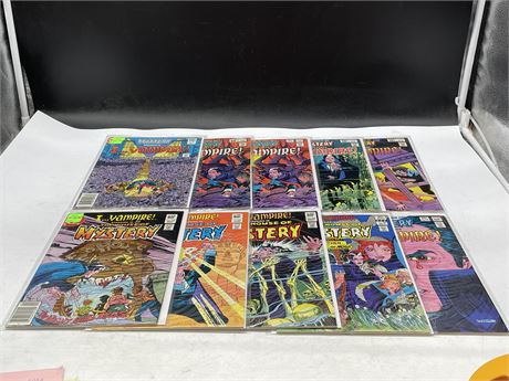 10 THE HOUSE OF MYSTERY COMICS
