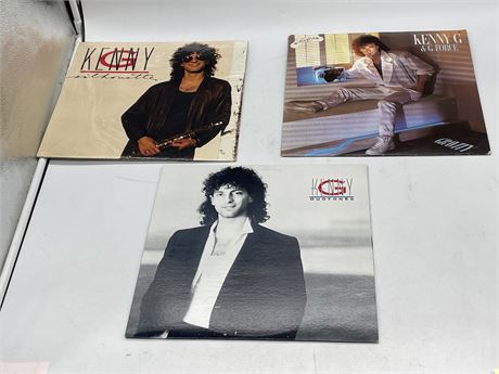 3 KENNY G RECORDS - VERY GOOD PLUS (VG+)
