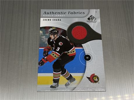 2006 ZDENO CHARA SP GAME USED JERSEY CARD