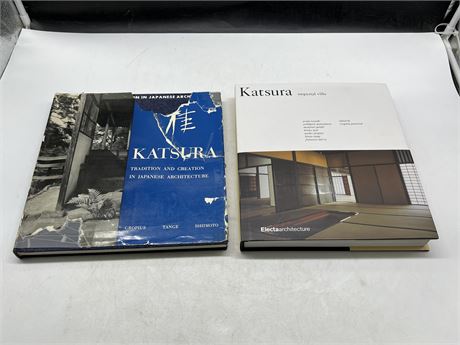 2 KATSURA ARCHITECTURE BOOKS - HIGH VALUE